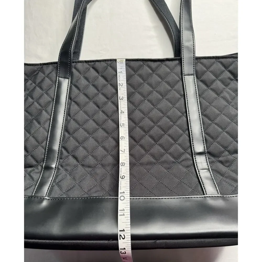 Kroser Laptop Work Tote Travel Bag Black Water Repellent Interior Pockets